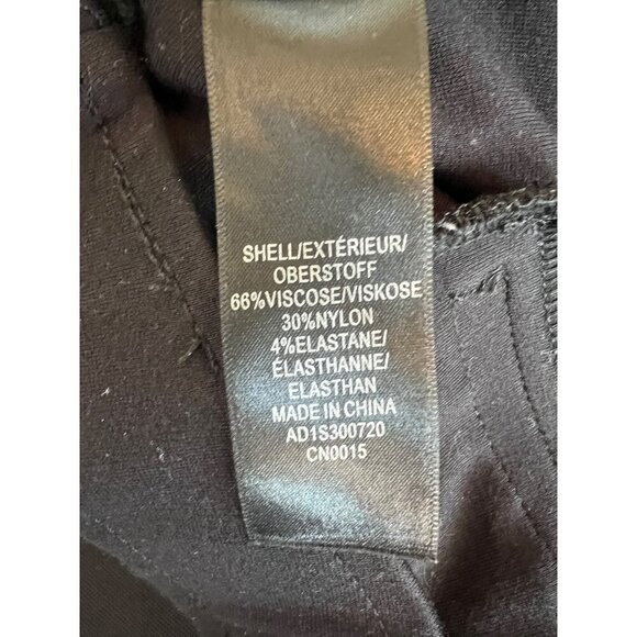 ADRIANNA PAPELL BLACK SLIP ON PANTS BLACK ELASTIC WAIST - Picture 6 of 8